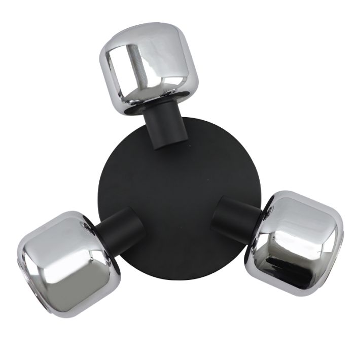 Modern ceiling spotlight black, Craig