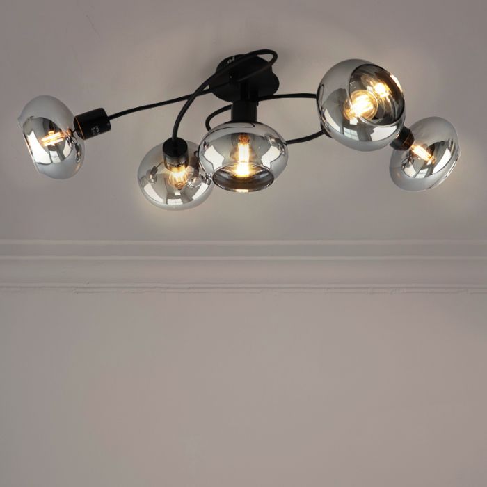 Design ceiling light black, Skip