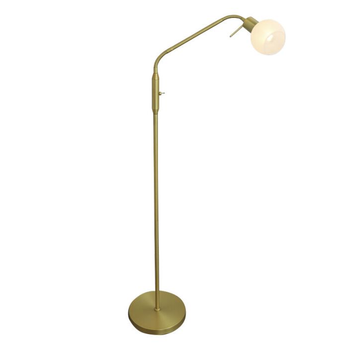 Design floor lamp white, Ayleen, with switch