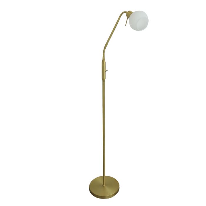 Design floor lamp white, Ayleen, with switch