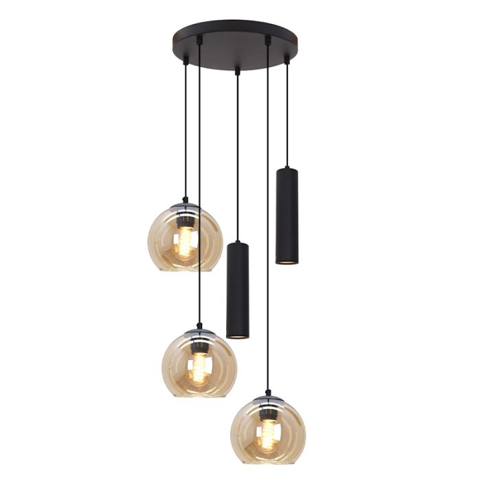 Modern pendant light black, Gianni