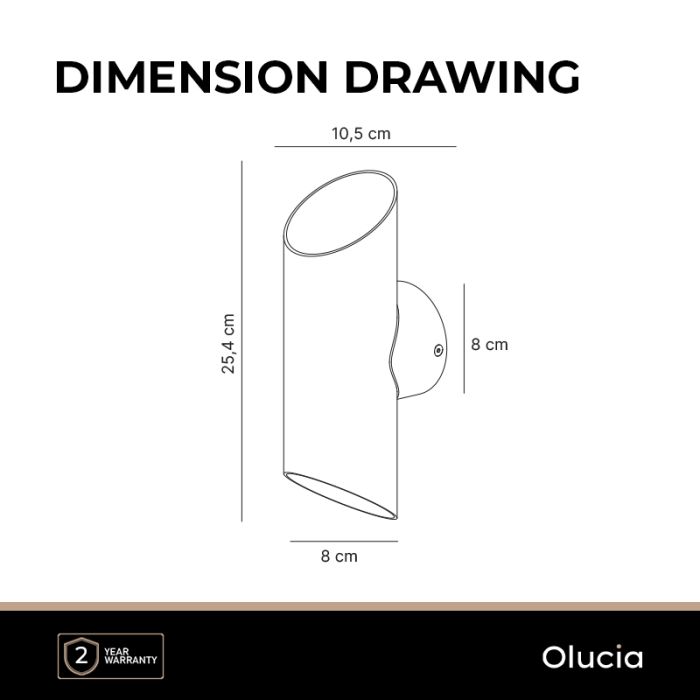 Modern wall light white, Violet