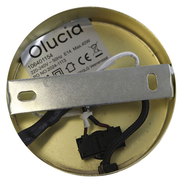 Modern wall light brass, Vico, with switch