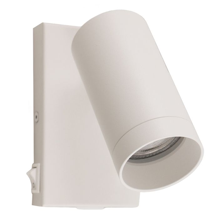 Modern wall spotlight white, Nadi, with switch