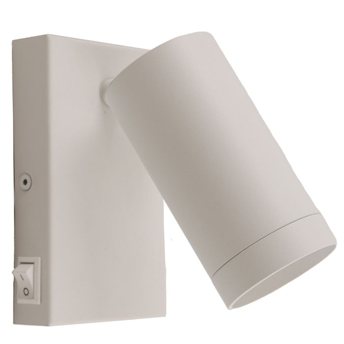 Modern wall spotlight white, Nadi, with switch