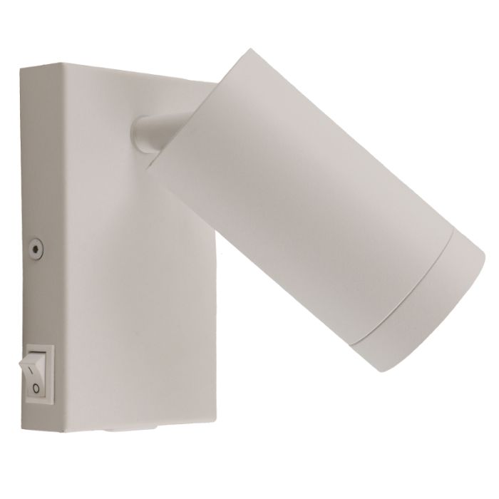 Modern wall spotlight white, Nadi, with switch