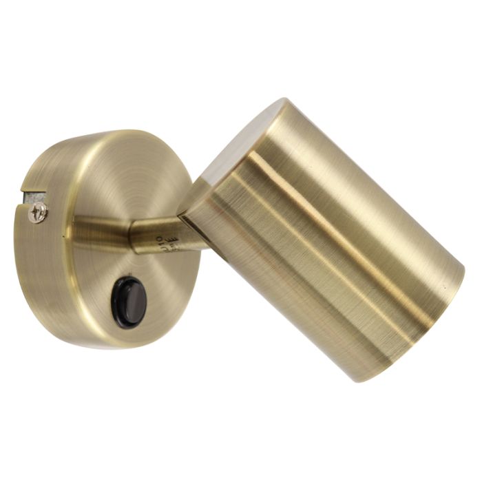Modern wall light bronze, Elena, with switch