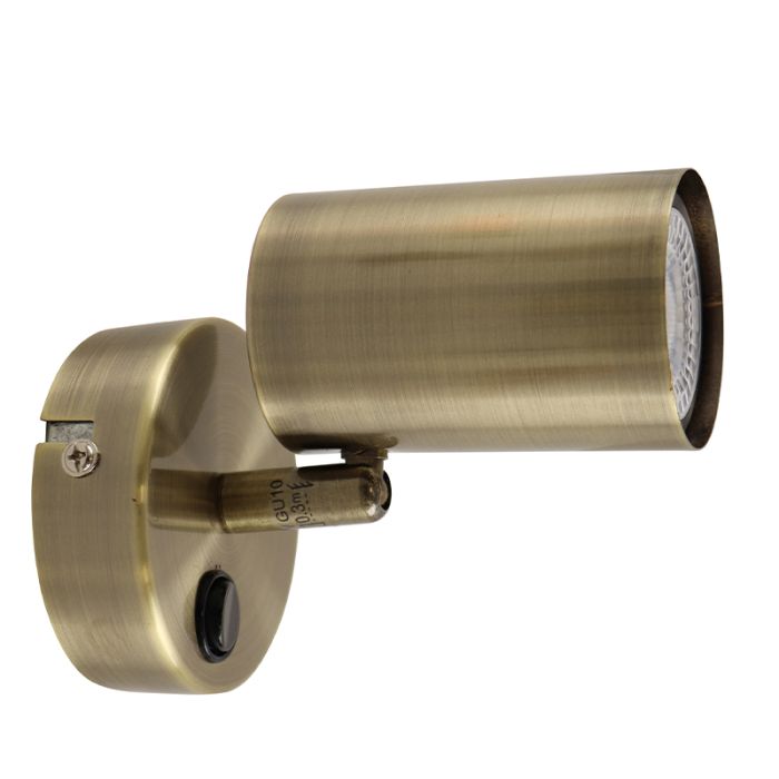 Modern wall light bronze, Elena, with switch