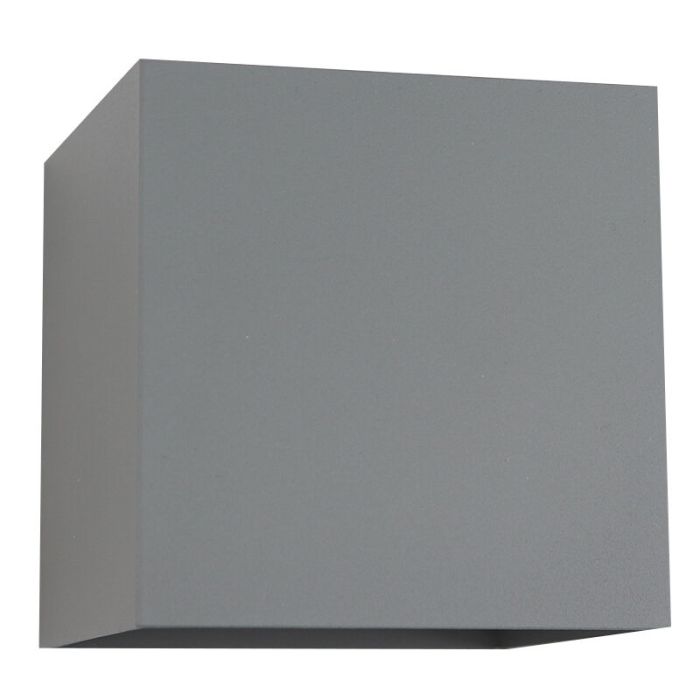Modern up down wall light grey, Dion, 6W, 3000K LED, IP65