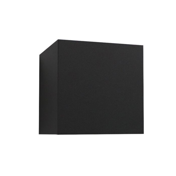 Modern up down wall light black, Dion, 6W, dim to warm LED, IP65