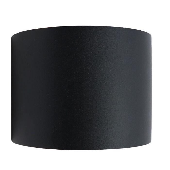 Modern up down wall light black, Dion, 6W, 3000K LED, IP65