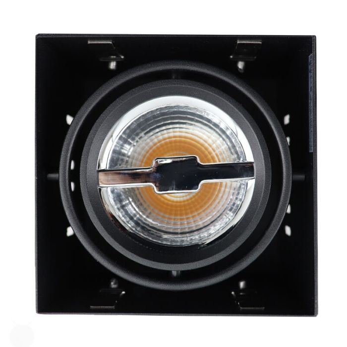 Modern trimless recessed downlight black, Joost