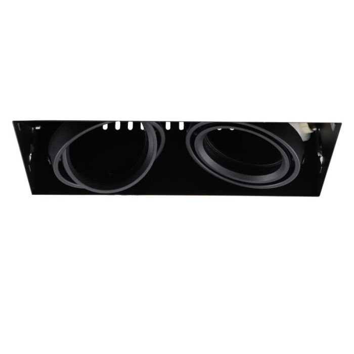 Modern trimless recessed downlight black, Joost