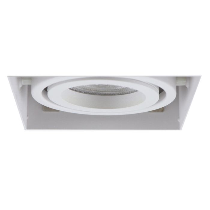 Modern trimless recessed downlight white, Joost