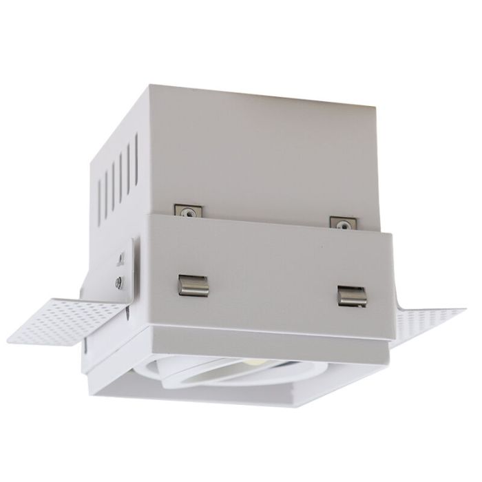 Modern trimless recessed downlight white, Joost