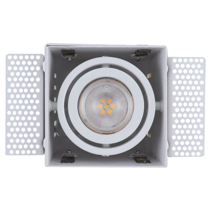 Modern trimless recessed downlight white, Joost