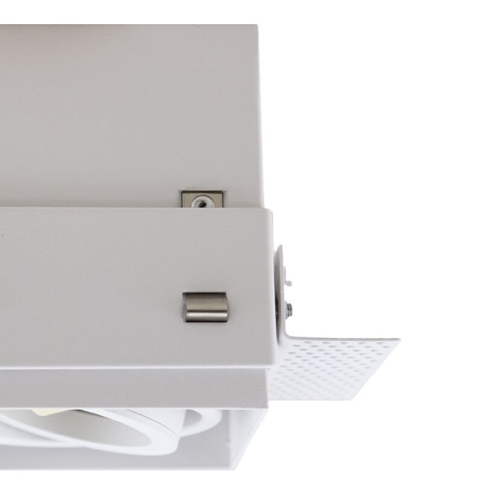 Modern trimless recessed downlight white, Joost