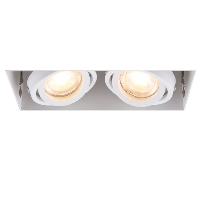 Modern trimless recessed downlight white, Joost