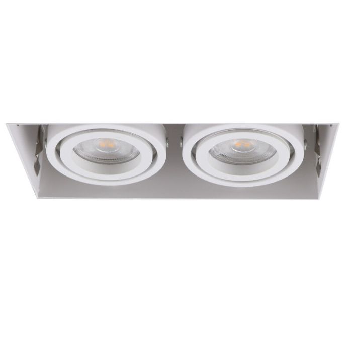 Modern trimless recessed downlight white, Joost