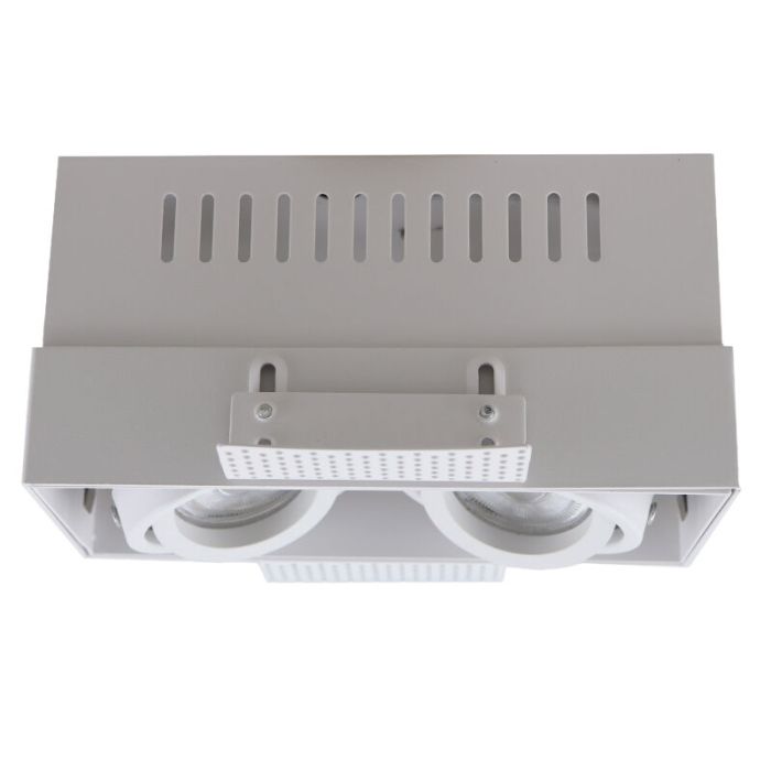 Modern trimless recessed downlight white, Joost