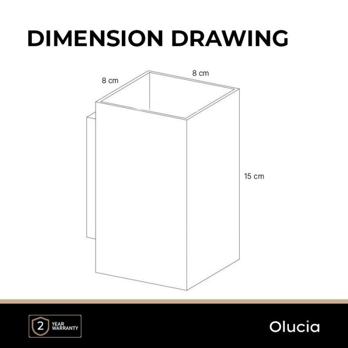 Modern up down wall light white, Dalila