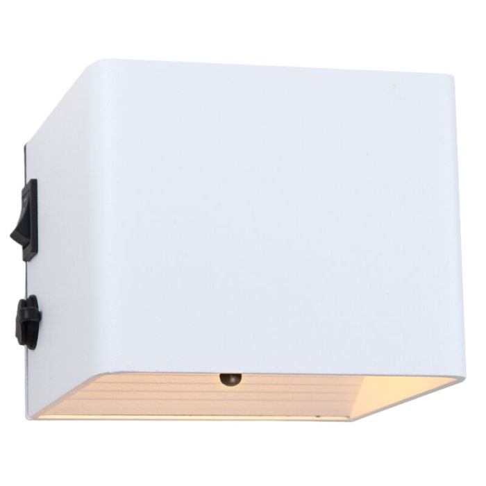 Rechargeable up down wall light white, Dion, 1W, 2700K LED, IP44, motion sensor