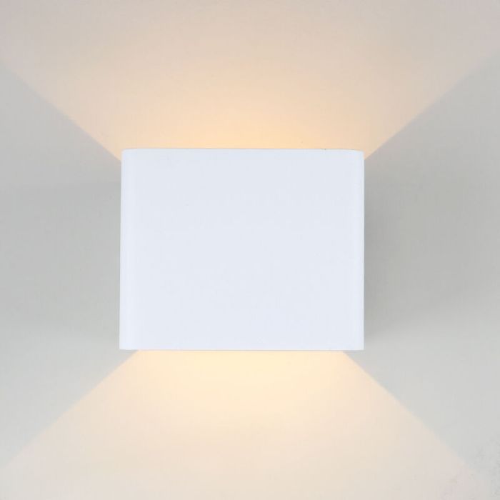 Rechargeable up down wall light white, Dion, 1W, 2700K LED, IP44, motion sensor