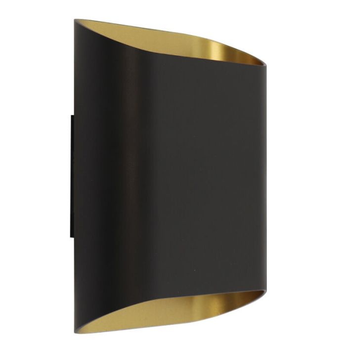 Modern up down wall light black, Bouke