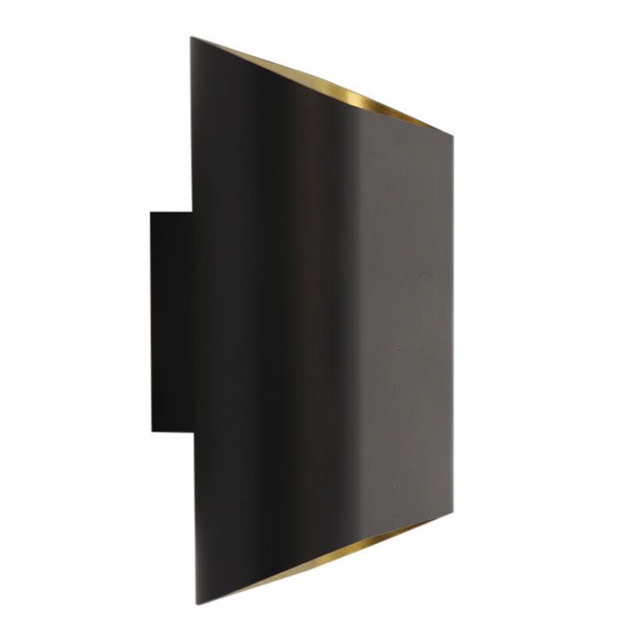 Modern up down wall light black, Bouke