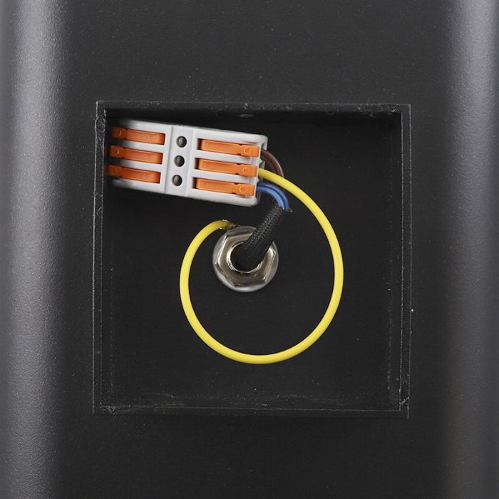 Modern up down wall light black, Bouke