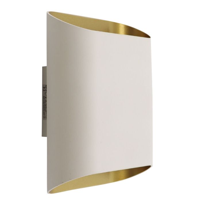Modern up down wall light white, Bouke