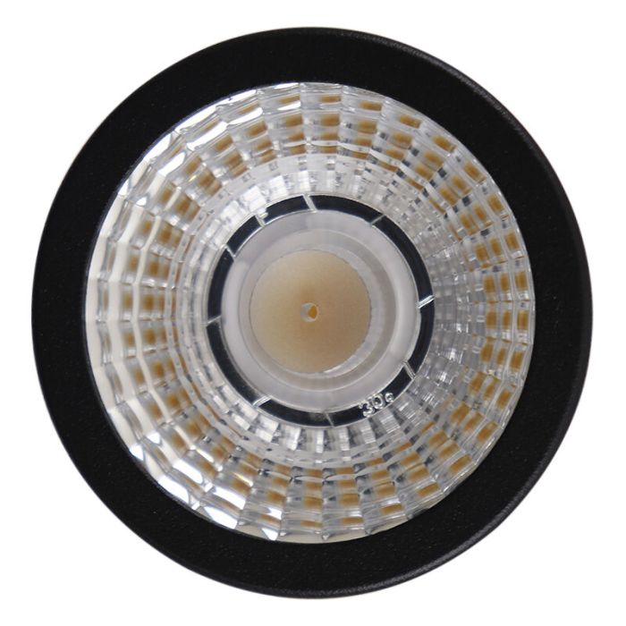 Dimmable Olucia LED module dim to warm LED bulb Vivian, black, 5W, dim to warm