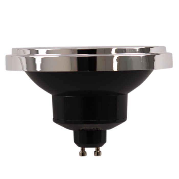 Olucia GU10 (AR111) LED bulb Clint, black, 6W, 2700K