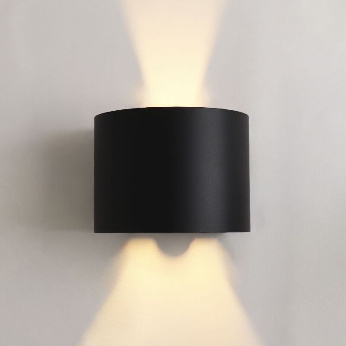 Up down wall light with motion sensor, Dion, 6W, 2700K LED, IP65