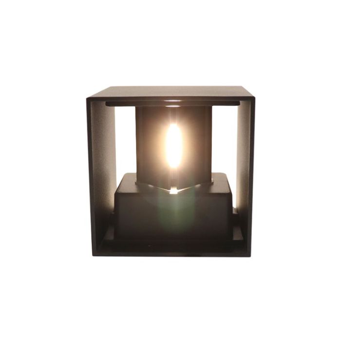 Modern smart wall light black, Dion, 6W, RGBW LED, IP65