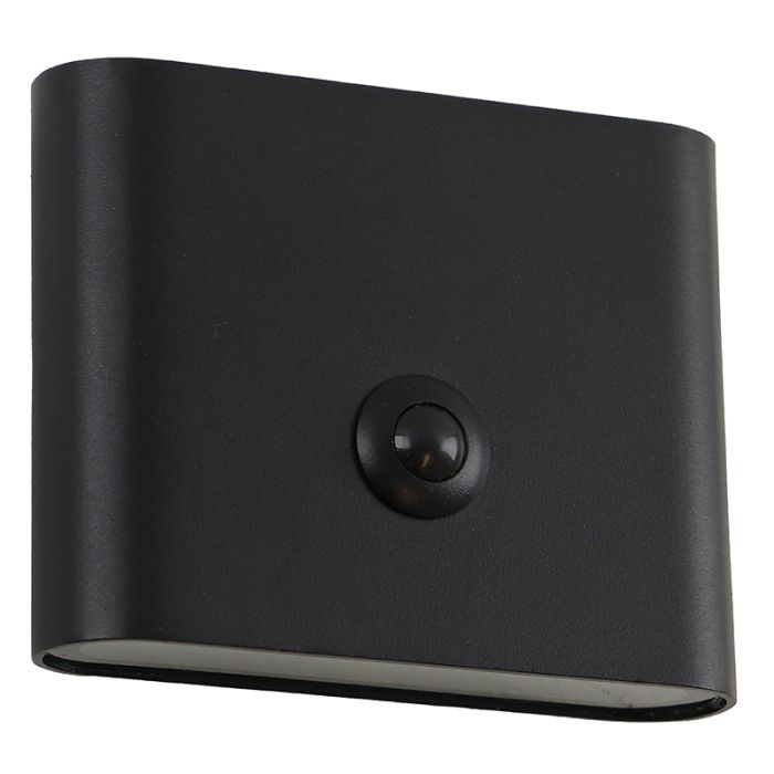 Modern rechargeable wall light black, Rodigo, 1W, 3000K LED, IP44