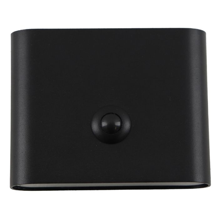 Modern rechargeable wall light black, Rodigo, 1W, 3000K LED, IP44
