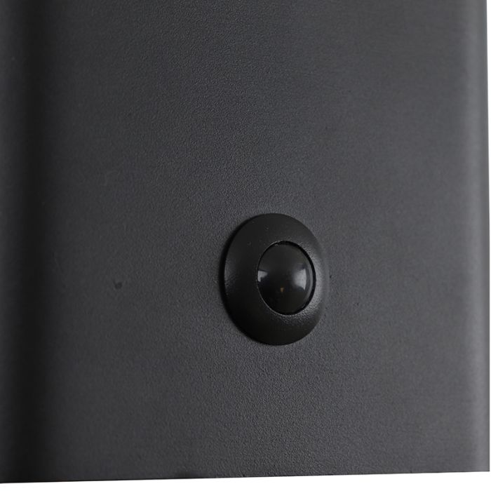 Modern rechargeable wall light black, Rodigo, 1W, 3000K LED, IP44