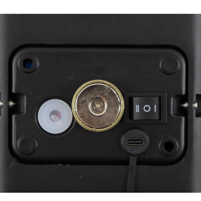 Modern rechargeable wall light black, Rodigo, 1W, 3000K LED, IP44