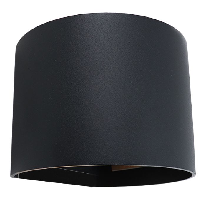 Modern up down wall light black, Dion, IP65