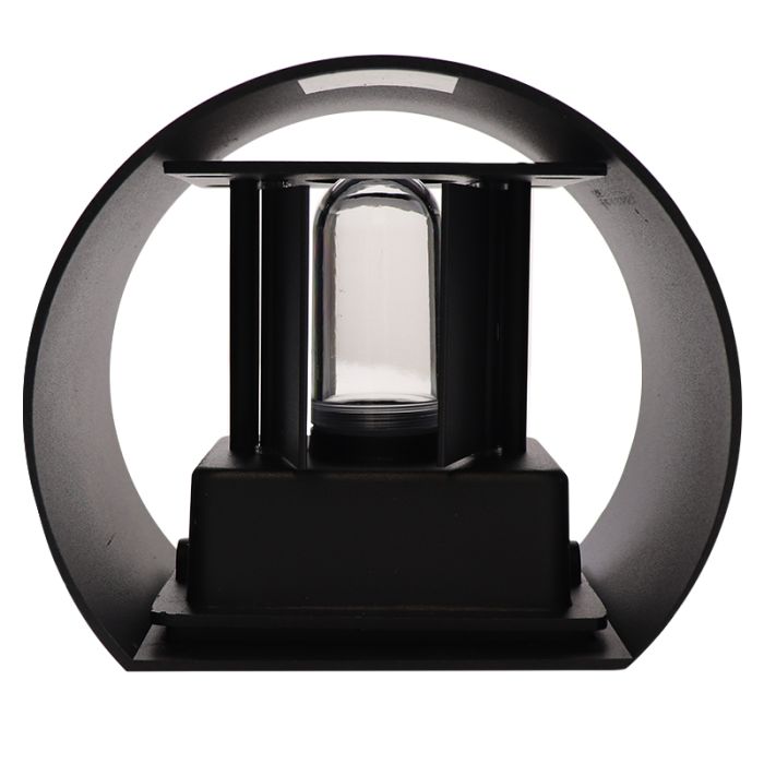 Modern up down wall light black, Dion, IP65
