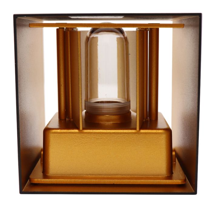 Modern up down wall light black, Dion, IP65