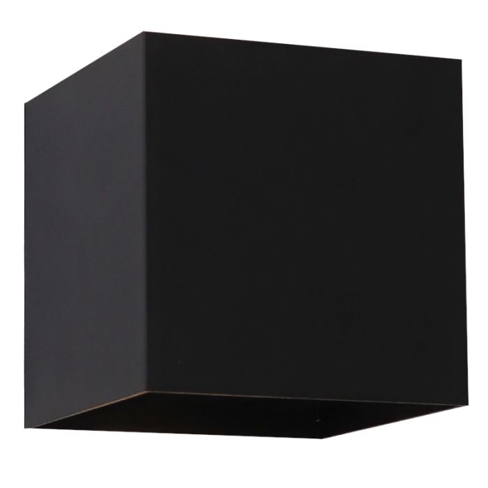 Modern rechargeable wall light black, Dion, 1W, 2700K LED, IP44