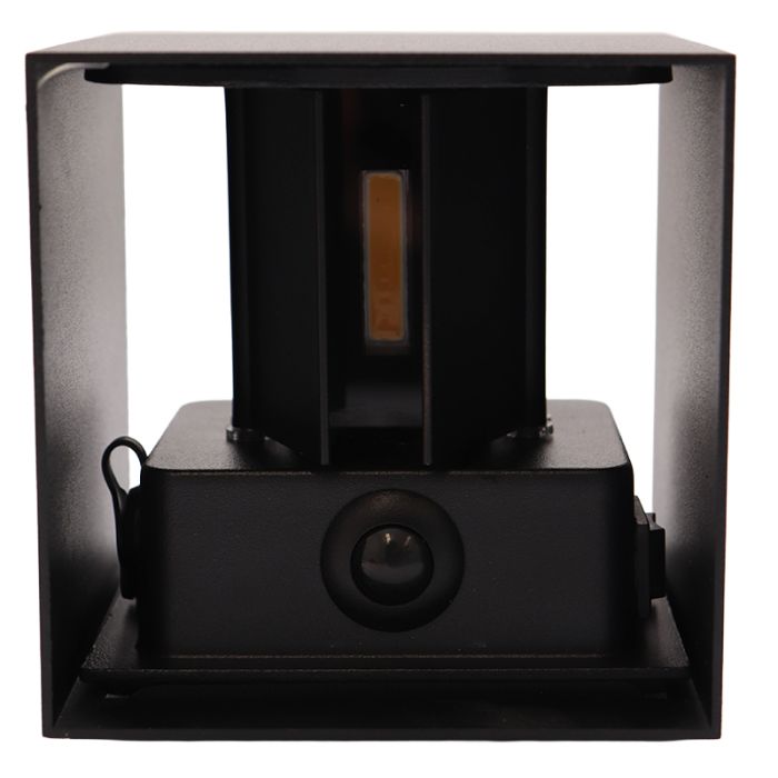 Modern rechargeable wall light black, Dion, 1W, 2700K LED, IP44