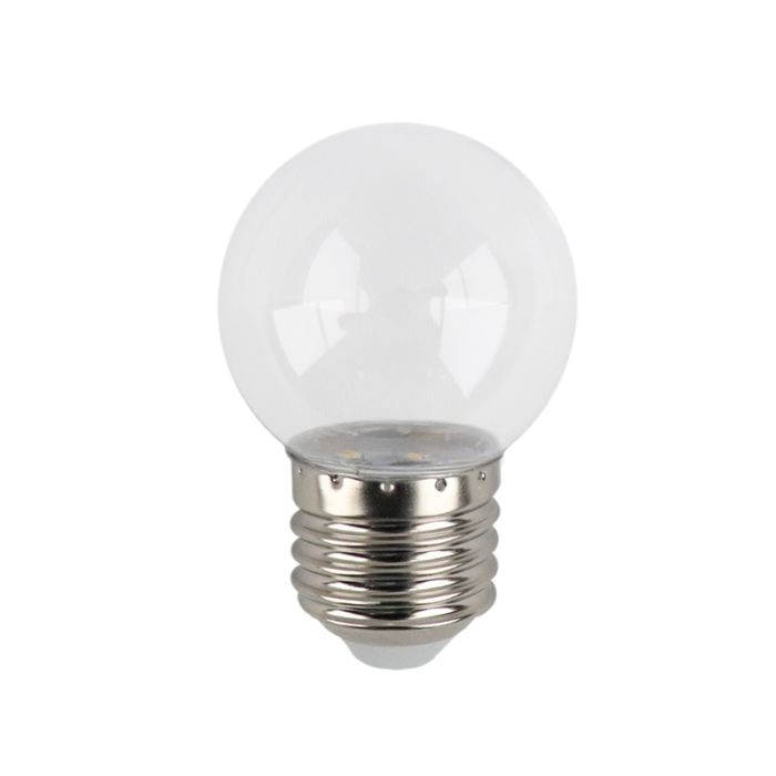 Warm white transparent LED bulb - 1 Watt