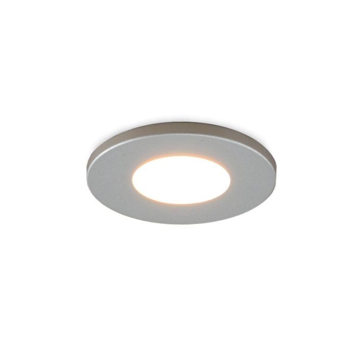 Chrome porch light Dico, IP65, dimmable