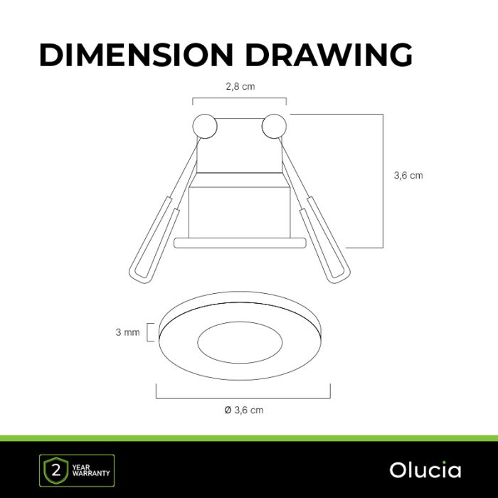 White porch light Dico, IP65, dimmable