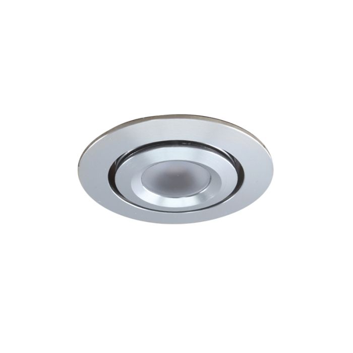 Rona adjustable porch spotlight, IP44, dimmable, chrome
