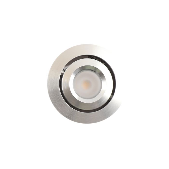 Rona adjustable porch spotlight, IP44, dimmable, chrome