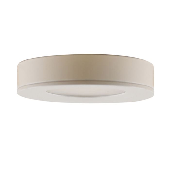 Round kitchen cabinet light, white